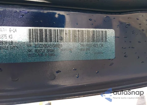 2014 Dodge Charger Se from USA, damaged, VIN 2C3CDXBG4EH308350